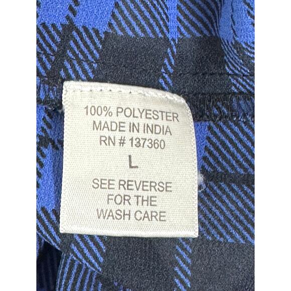 Live 4 Truth Blue Black Plaid Button Down Shirt Women's L Roll Tab Long Sleeve - Picture 6 of 9